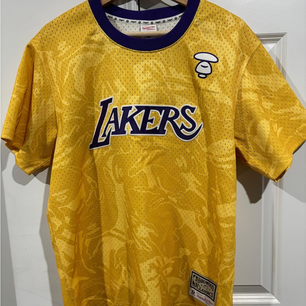 Mitchell & Ness Yellow and Purple Aape Jersey